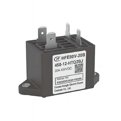 Tensiune nominală de control al contactorului HONGFA HFE80V-20B DC12V/24V 20A